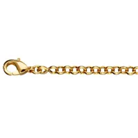 bracelet en plaqué or chaîne maille jaseron - longueur 19cm