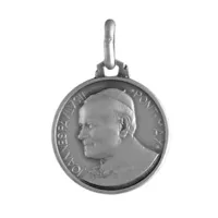 pendentif médaille en argent pape giovanni paolo 15mm