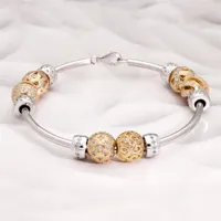 bracelet charms thabora création précieusement plaqué or