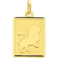 médaille zodiaque lion or 750/1000 jaune  (18k)