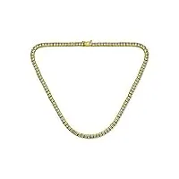 bling jewelry classique traditionnel de mariée zircon cubique aaa cz carré princesse cut channel set tennis collier collier pour les femmes de mariage de bal or plaqué