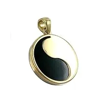 unbespielt bijoux pendentif 375 or yin yang 16 mm