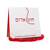 paquet de bracelets à cordes rouges de la kabbale originale d'israël - corde rouge de 150 cm pour sept bracelets de protection contre le mauvais œil - prière et instructions incluses !