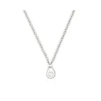 orphelia - tr - 018/1 - collier femme - or blanc 750/1000 (18 carats) 6.0 gr - diamant - 45 cm