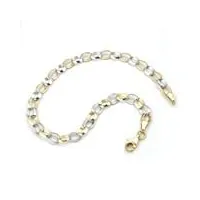 bijoux bracelet chaîne ovale de 375 or longueur 19 cm
