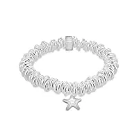 tuscany silver fine necklace bracelet anklet argent 925/1000 19 centimeters pour femme