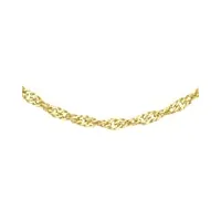 carissima gold collier maille gourmette twist or jaune 18 carat 750/1000 46 cm 7.13.0464 pour femme