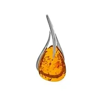 nature d'ambre - pendentif seul (sans chaîne) - argent 925 - ambre - 3160834rh