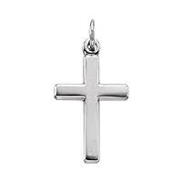 platinum pendentif croix 16,5 x 12 mm