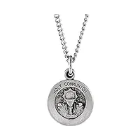 jewelryweb argent sterling sainte communion pendentif médaille 11.5