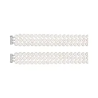 collier de perles de culture d'eau douce en argent sterling 925 blanc 7 8 mm bijoux cadeaux pour femmes – 56 cm, métal, perle