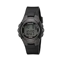 timex - homme - t5k642 - marathon - quartz digital - cadran gris - bracelet résine noir
