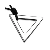 zense - pendentif homme en acier en forme de triangle zp0044