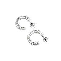 petits merveilles d'amour - boucles d'oreilles clous femme - argent fin 925/1000 - oxyde de zirconium