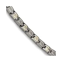 titane incrustation 14 ct bracelet – 23 centimetres
