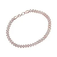 citerna - bt1359 - bracelet femme - or bicolore 375/1000 (9 cts) 2.8 gr - verre