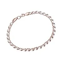 citerna - bt1364 - bracelet femme - or bicolore 375/1000 (9 cts) 2.0 gr - verre