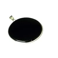 grand pendentif en argent sterling 925 onyx noir – (bop1507142)