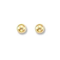 sf bijoux - boucles d'oreilles or jaune (5 mm)