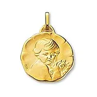 sf bijoux - médaille or jaune 750/1000e - enfant