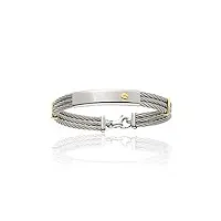 tousmesbijoux bracelet homme - or 18 carats - longueur : 18 cm