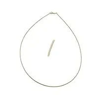 chaîne ronde collier 375 or jaune 9 cts collier pendentif longueur 45 cm largeur 0,8 mm poids 2,6 g