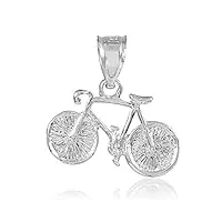 joyara collier pendentif - - 14 ct or blanc 585/1000"bicyclette charm arbore