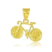 joyara collier pendentif - - 14 ct 585/1000 gold bicyclette charm arbore