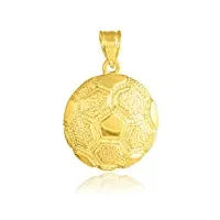 collier pendentif - - 14 ct or 585/1000 football sport