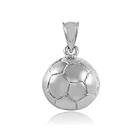 joyara collier pendentif - - 14 ct or blanc 585/1000 - sports football