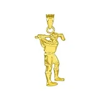 joyara collier pendentif - - 14 ct 585/1000 sport golfeur or charm
