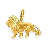 joyara pendentif - 14 ct or 585/1000 jaune lion pendentif charm