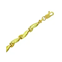 petits merveilles d'amour - 14 ct or jaune bracelet - pince de homard bracelet