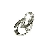 silbermoos xl-collection bague dames chevauchant cercles large brillante ouverte taille 64, 66. 68. 70 argent sterling 925, taille:68 (21.6)