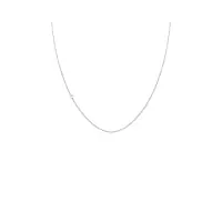 elli premium collier femme simple diamant (0,03 ct.) - (925/1000) argent