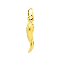 so chic bijoux © pendentif corne d'abondance piment porte bonheur italien 13 mm or jaune 750/000 (18 carats)