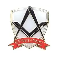 lot de 12, 60ans un mason pin's (épinglette badge commémorative maçonnique sans g