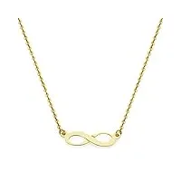 alda joyeros collier (pendentif et chaîne) infinity love 18 ct – collier (pendentif et chaîne) saint valentin