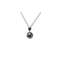 jyx or 18 k il 11.5 mm perle de tahiti pendentif collier