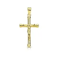 alda joyeros pendentif croix d'or avec christ en or 18 ct