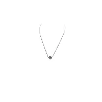 jyx or 18 k 13,5 mm rond noir perle de tahiti pendentif collier
