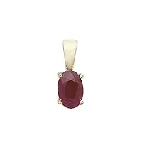 eds jewels pendentif femme or 375/1000 avec rubis - 11mm*4mm wjs3392