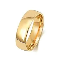 eds jewels bague de mariage/alliance homme/femme 6mm demi confort or 750/1000 wjs1512718ky