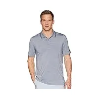 adidas golf pour homme ultime chiné polo, homme, grey three heathered/carbon, moyen