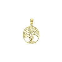 jouailla - pendentif or 375/1000e, arbre de vie