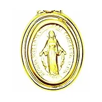 pendentif – or jaune 18 cts – madonna de lourdes pendentif madonnina homme femme enfants