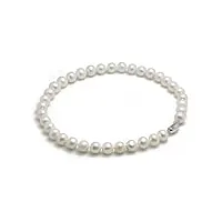 schmuckwilli collier perles de culture collier de perles d'eau douce chinoises argent 925/1000 fermoir blanc 11,5–13,5 mm dsk0015–45