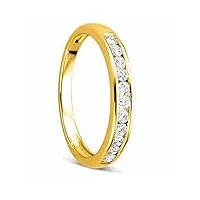 orovi bague de fiançailles pour femme - or jaune 14 carats (585) - diamant 0,33 carats, dorée, diamant