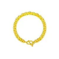 gowe bracelet en or 24 carats pour femme et fille - bijoux fins - cadeau de mariage - style vintage - tendance