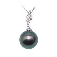 jyx 18k or 11,5 mm collier de perles de culture de tahiti